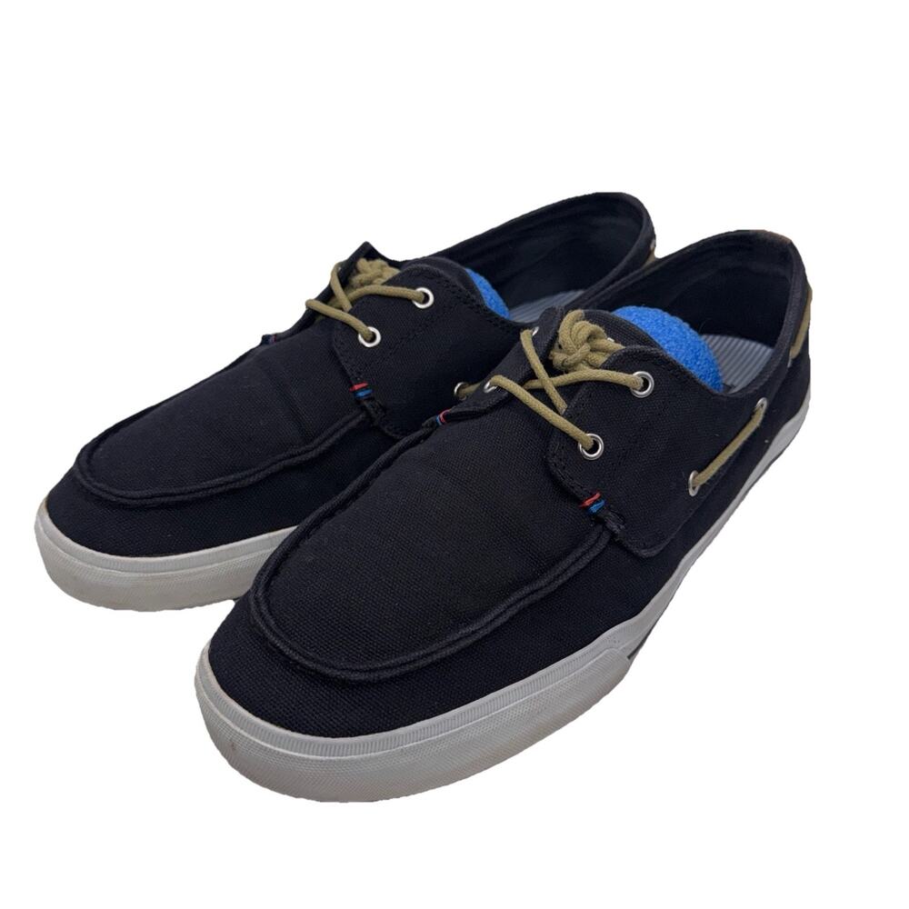 Size 11.5 - Men’s Tommy Hilfiger Boat Shoes - Black/Tan